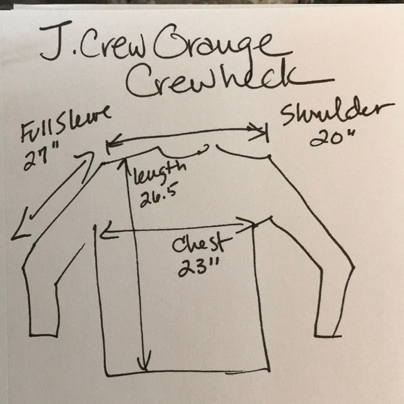 J. Crew Crewneck Sweater Orange Red Lightweight XL - Picture 5 of 5